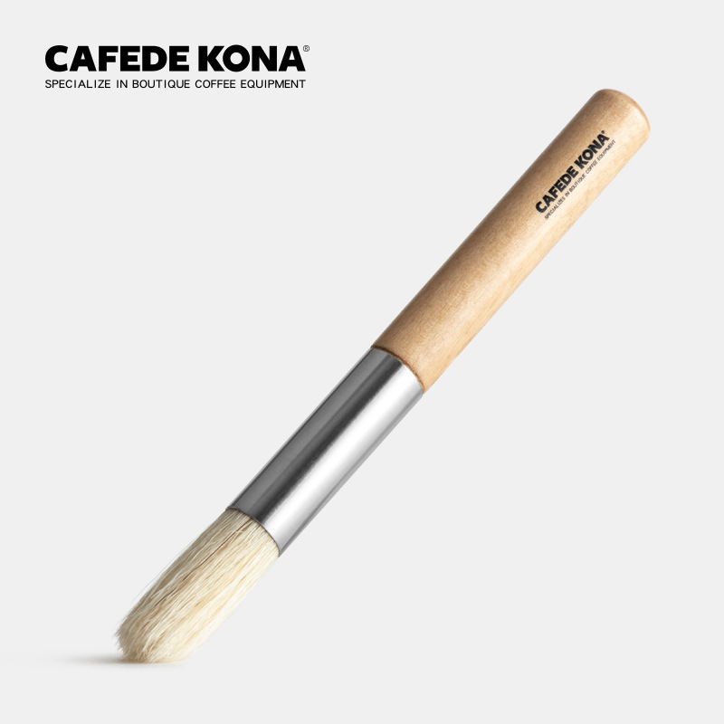 Coffee Equipment Grinder - CAFEDE KONA Wooden Handle Cleaning Brush