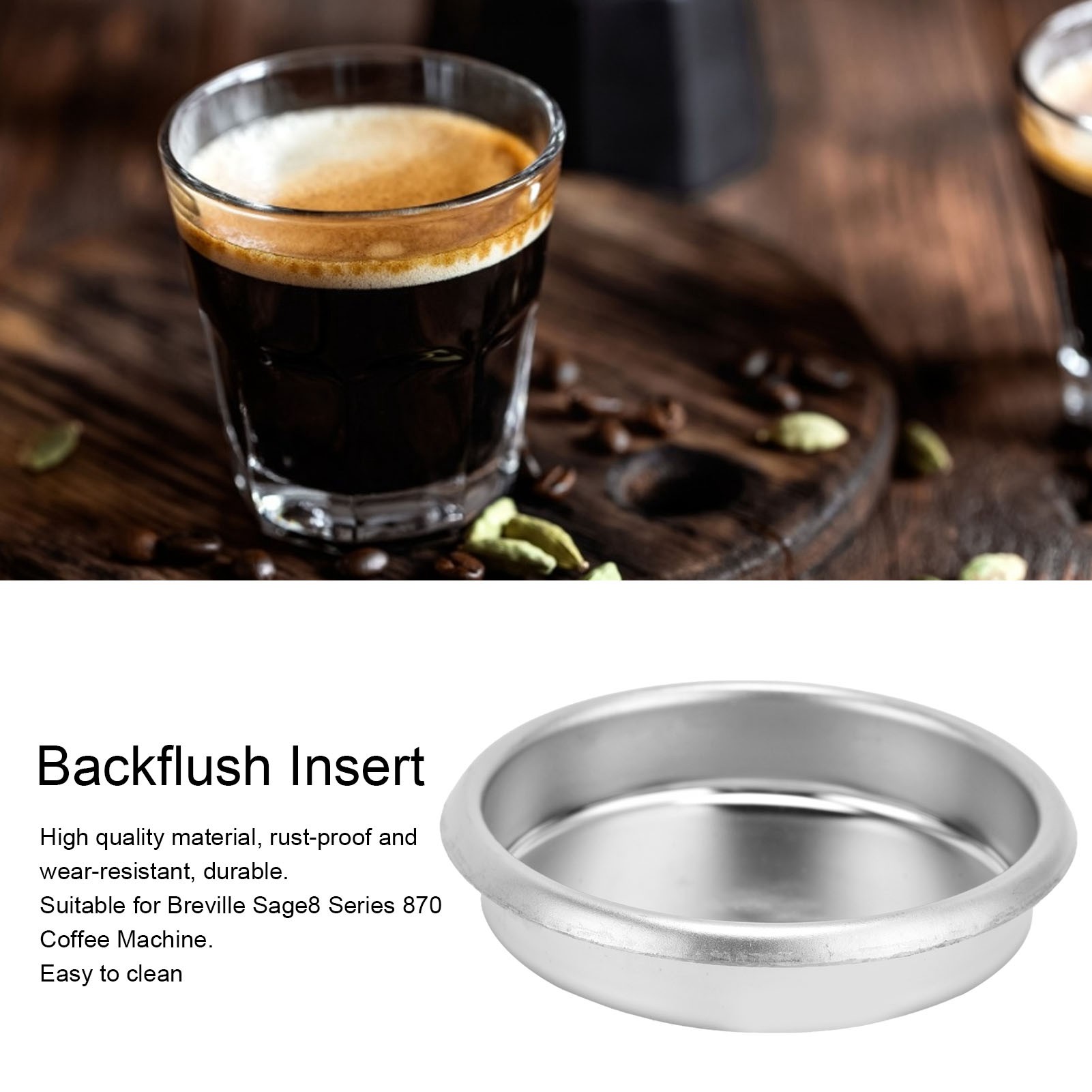54mm Coffee Machine Stainless  - огляд і ціна Blind Filter Disc