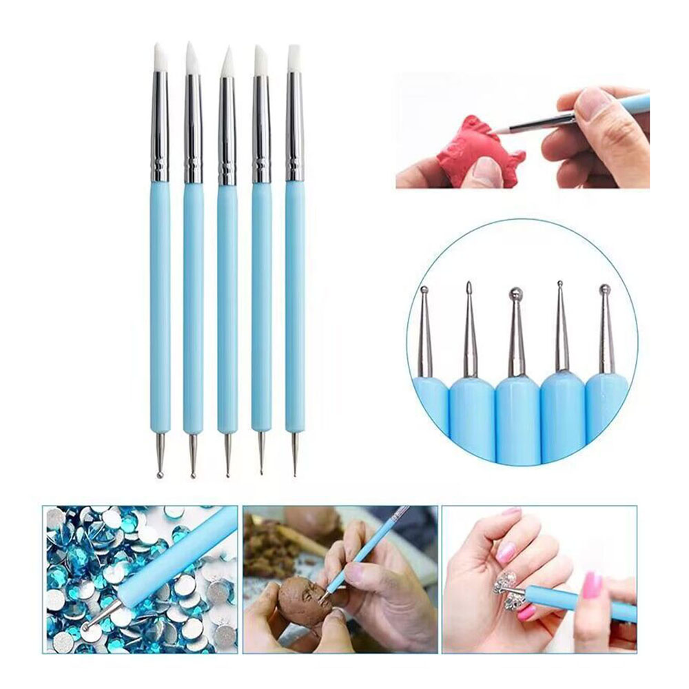 5pcs/Set Double-ended Silicone - огляд і ціна Group Head Brush