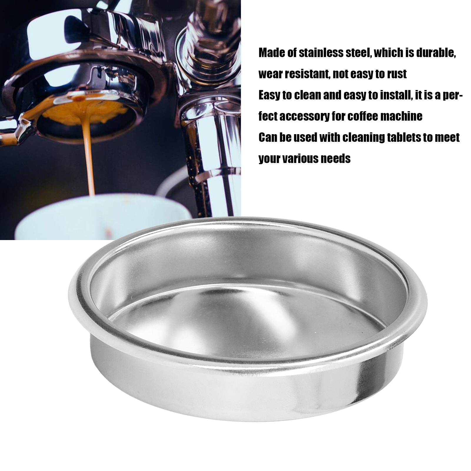 58mm Stainless Steel Backflush - огляд і ціна Blind Filter Disc