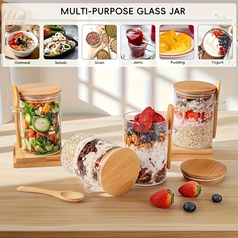 1/2/4/8Pcs Oatmeal Glass Cup S - огляд і ціна Coffee Equipment Organizer