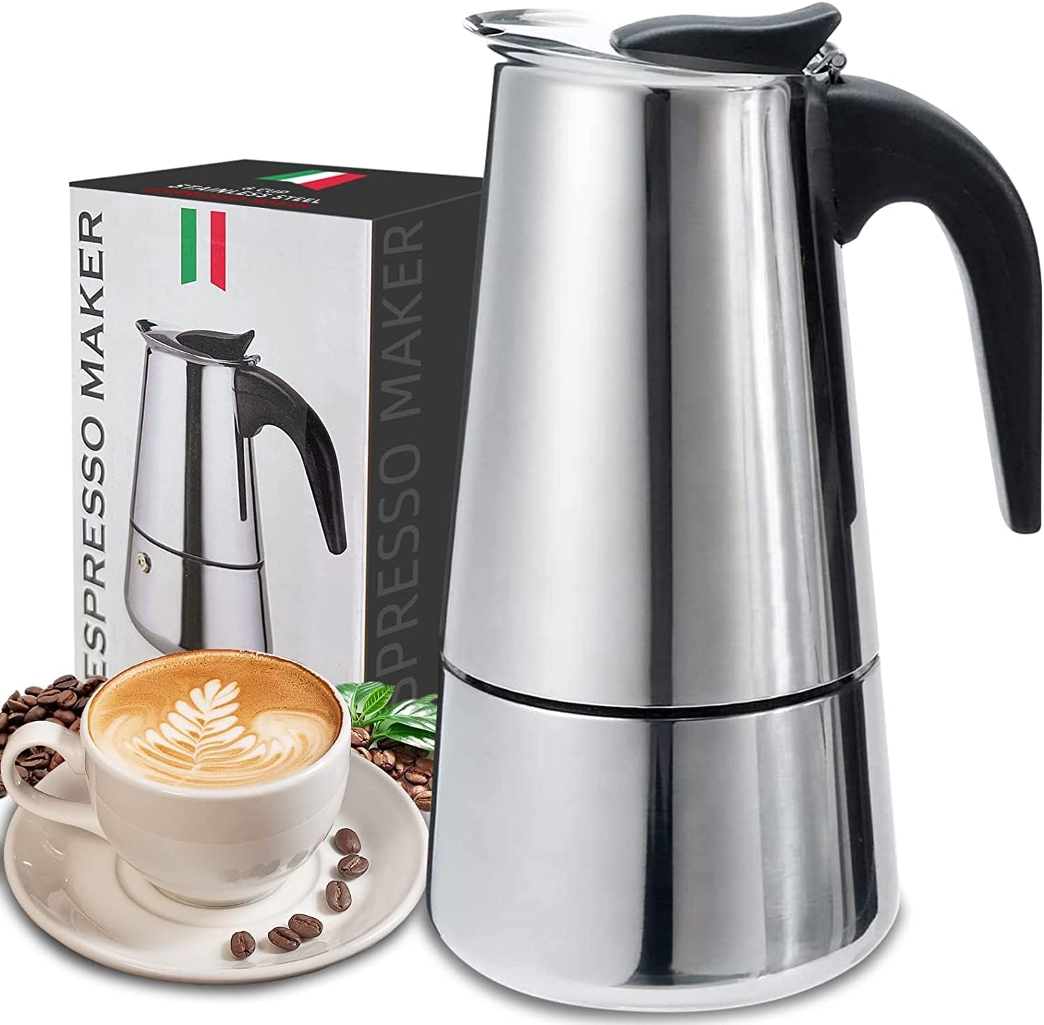 4/6/9 Cups Moka Pot Caffe Mach - огляд і ціна Coffee Equipment Espresso