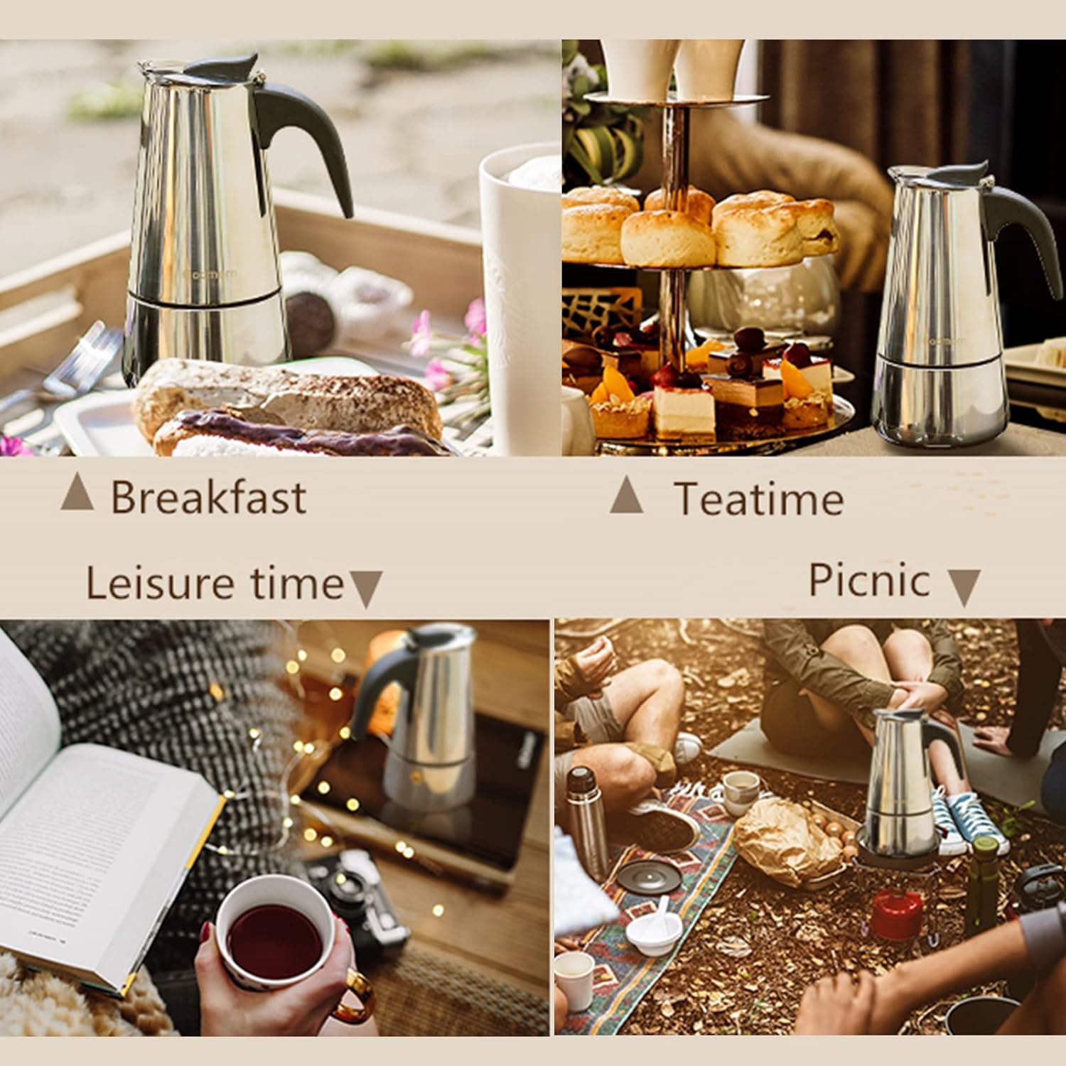 4/6/9 Cups Moka Pot Caffe Mach - огляд і ціна Coffee Equipment Espresso
