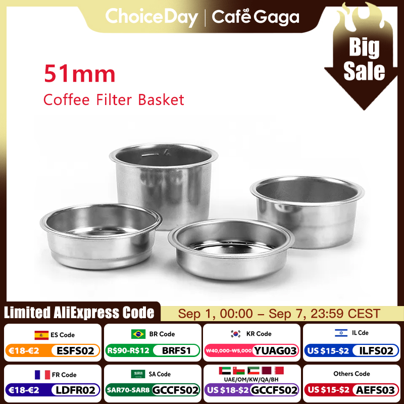 51mm Coffee Filter Basket For  - огляд і ціна Coffee Equipment Espresso
