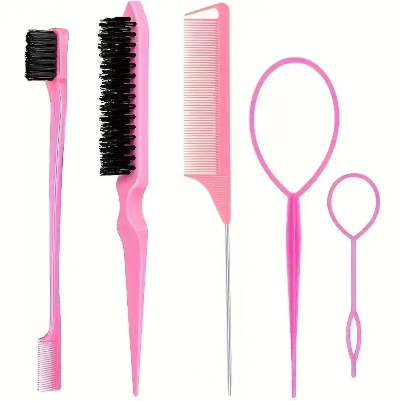 5pcs Hairdressing Tools Pointe - огляд і ціна Group Head Brush
